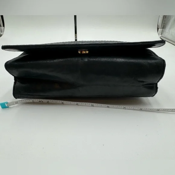 Bally-Authentic-Calf Skin Quilted Leather Black shoulder / crossbody bag - Picture 6 of 16